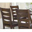 Chaises de salle à manger en bois brun, ensemble de 2