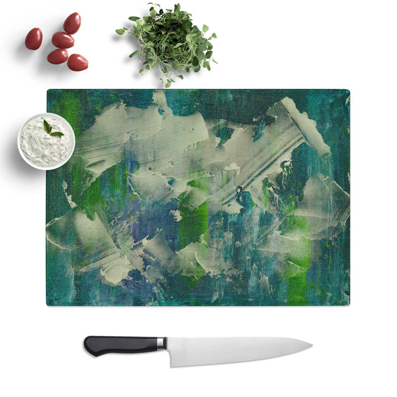 Tempered Glass Art Painting Vol.162 Chopping Board, 39 cm W x 28.5 cm L