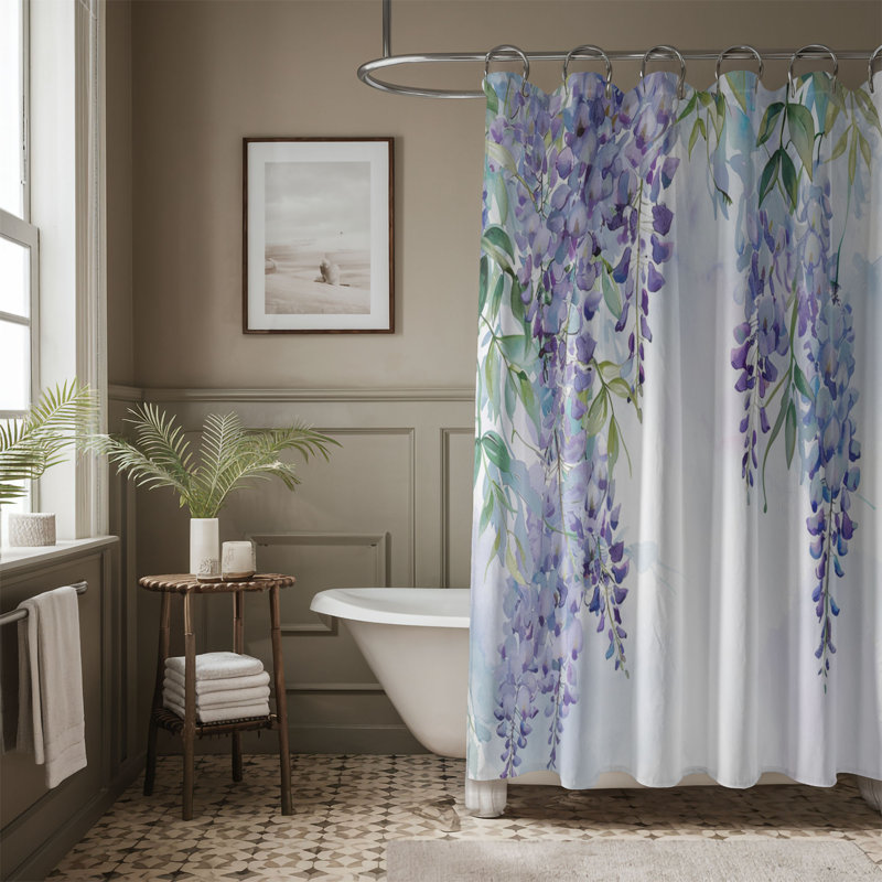 Rideau de douche standard 1 pièce, H 74 po x l 71 po