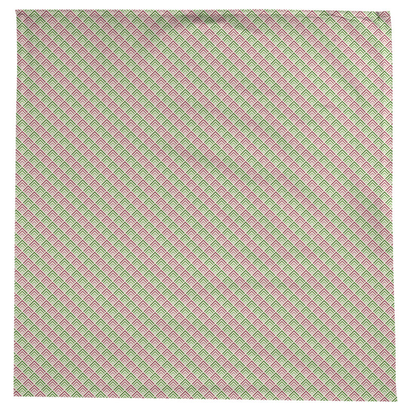 Nappe géométrique Avicia, Rouge / Vert