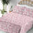 Ambesonne Watercolor Botany Sheet Set 4 Pcs Retro Boho Bloom-109495399-109495331