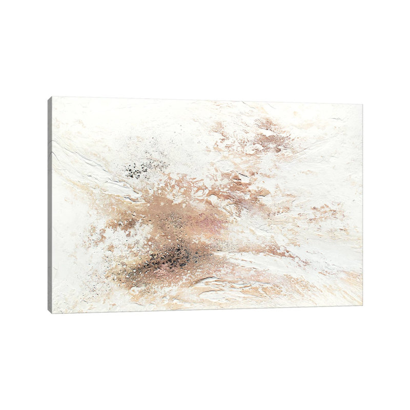 Rose Gold Snow - Print on Canvas, 30.48 cm H x 45.72 cm W, Wrapped Canvas