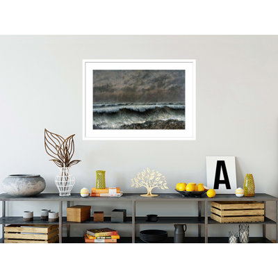«The Wave» par Gustave Courbet, impression giclée sur cadre