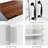 Casual Living Room Storage Cabinet - Construction With Walnut Countertop And Adjustable Shelf Kitchen Console Particle Board & Drawer