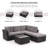 Elra 5 - Person Patio Conversation Set with Cushions-399832670