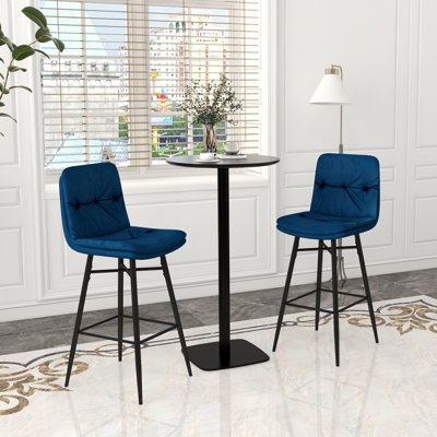 Tiffanie Bar Stool with Iron Frame
