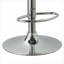 Tabouret de bar pivotant compact à une place, structure en similicuir blanc éclatant