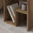 Bon Square End Table Open Shelf Storage, G-Shaped Coffee Table 40cm-1942498711