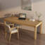Bureaux rectangulaires en bois massif Burlywood-527553045