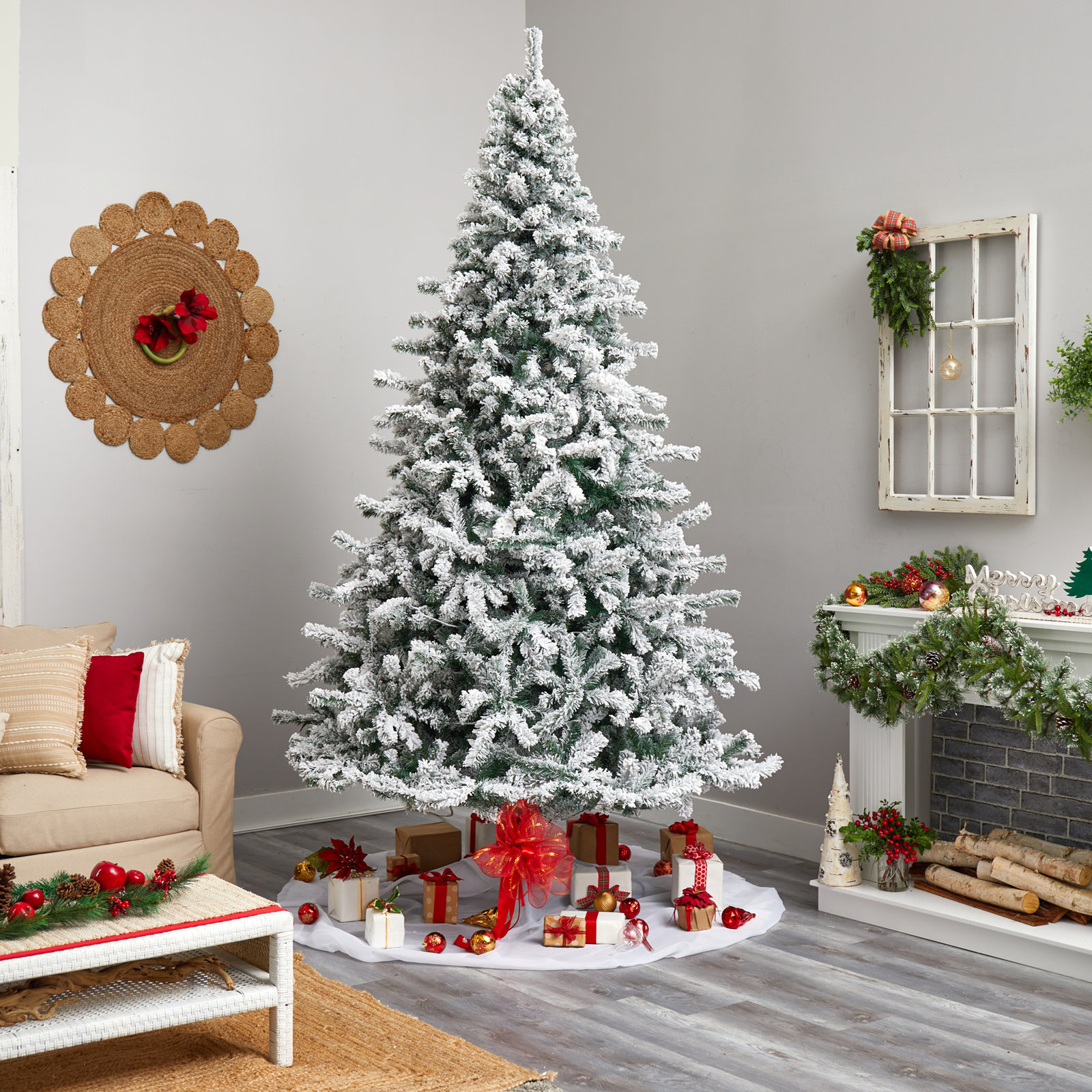 Lighted Artificial Christmas Tree, 3' H