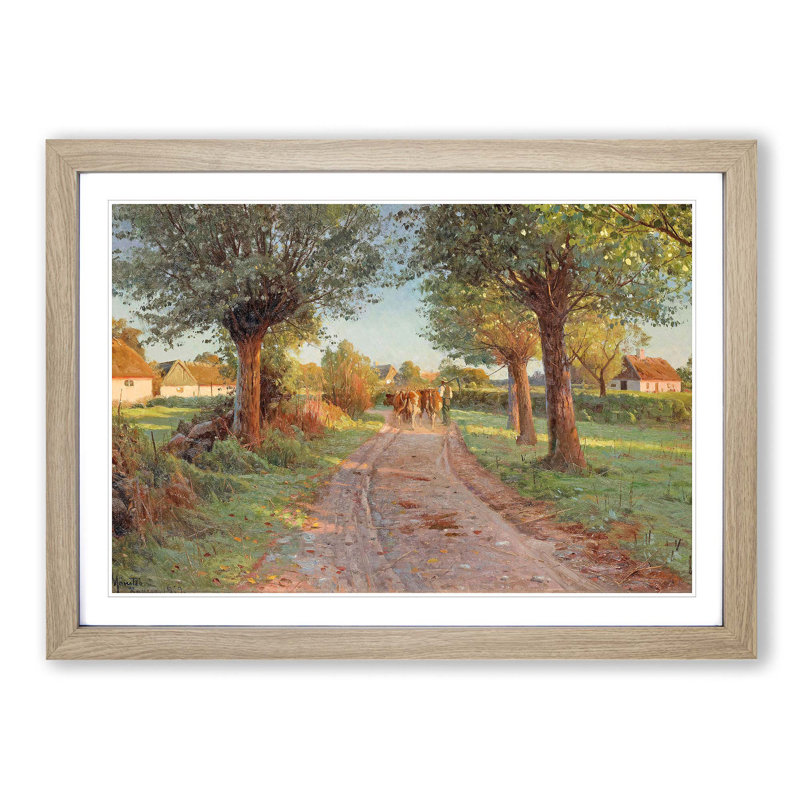Peder Mork Monsted - Single Picture Frame Print, Oak