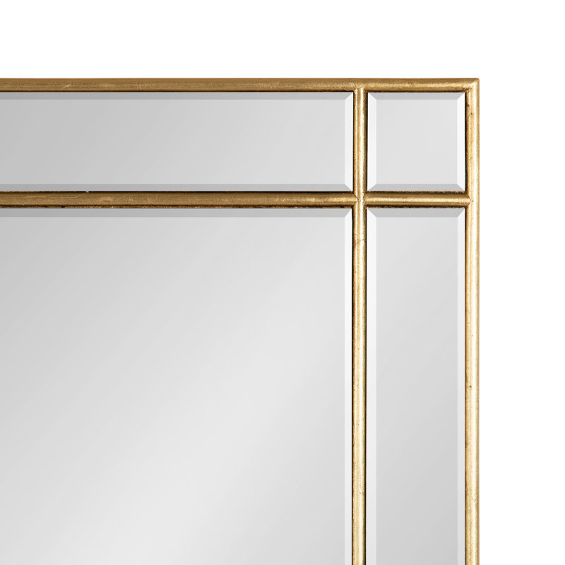 Miroir décoratif biseauté Adinel, Doré, H 30 po x l 20 po