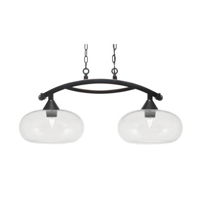 Luminaire pour îlot 2 lumières Bow