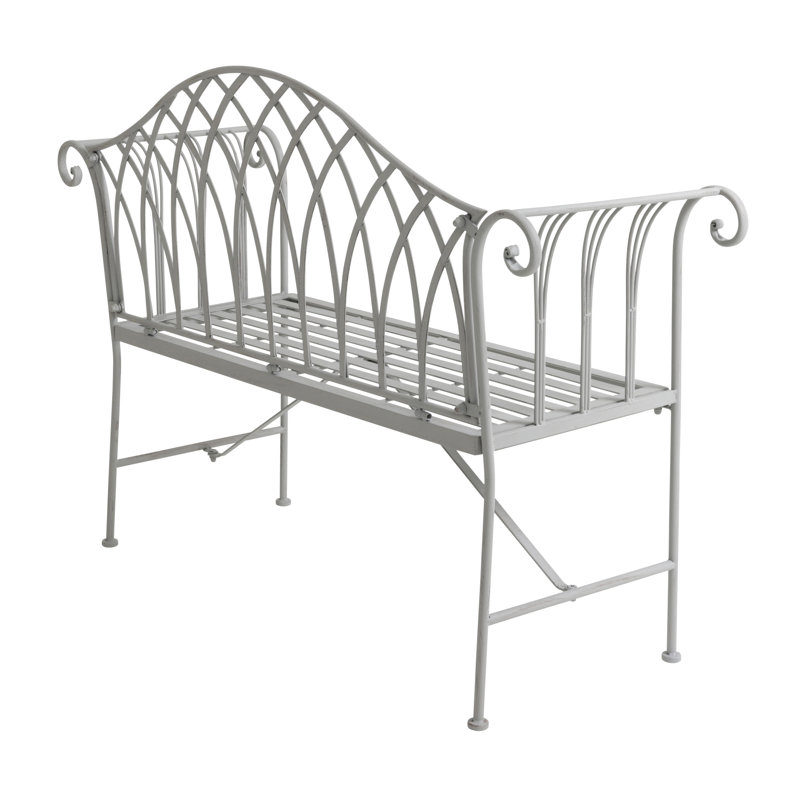Alvaro Wrought Iron Bench