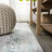 Saulsberry Modern Strie' Gray/Turquoise Rug-1640669798