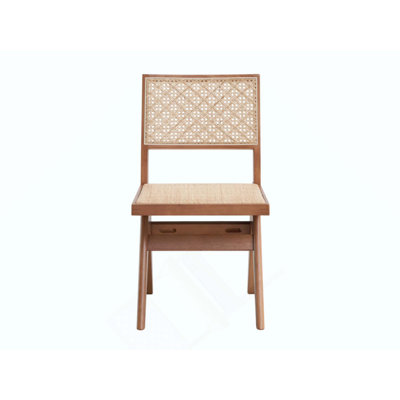 Ensemble de 2 chaises en rotin et d'appoint Velentina