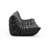 Armless Large Faux Leather 2-Seat Bean Bag Sofa Comfy Lazy Floor Sofa