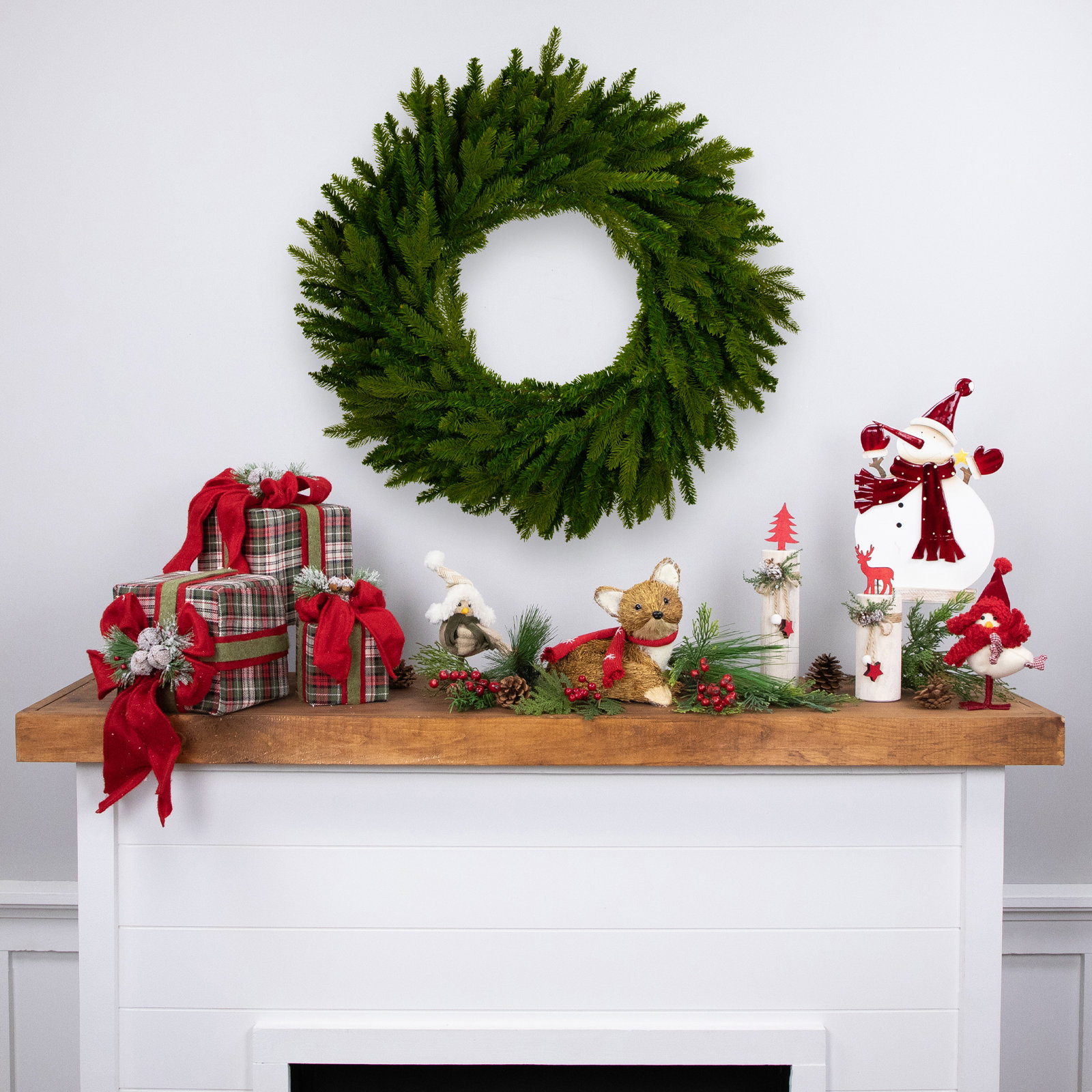 Spruce Wreath, 48" H x 48" W x 8" D