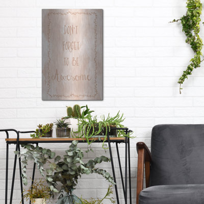 'Awesome' by Erin Clark Metal Wall Art