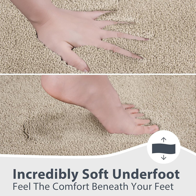 Tapis de bain antidérapant, Beige