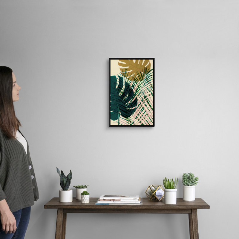 Exposure 5, art mural sur toile, H 20 po x l 14 po, Toile encadrée noire
