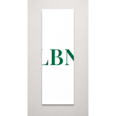 Lebanon World Flag Luxury Diamond Monogram — Red White Green — Tall Canvas Wall Art