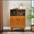 Stylish Accent Cabinet with Multiple Storage Spaces and Drawers, Perfect for Organized and Clutter-Free Living.