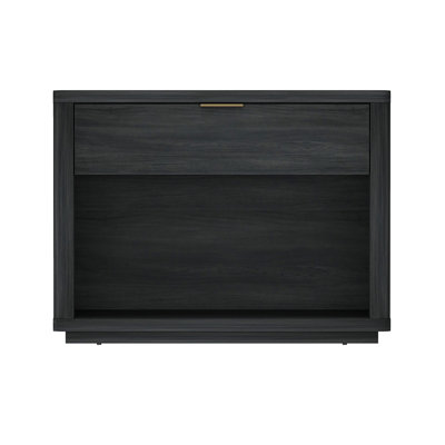 Evelyn 32" Nightstand In Charcoal Gray (1-Drawer)