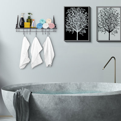 Metal Rectangle Wall Mounted Pot Rack