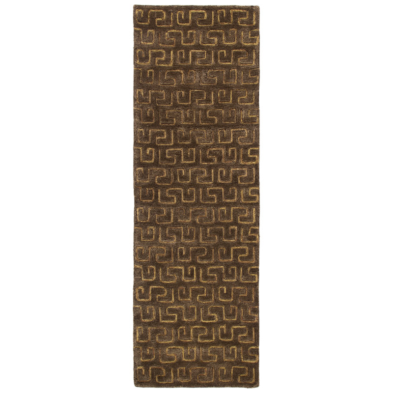 Candelo Hand Tufted Wool Abstract Rug, Runner 2'6" x 12'