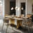 Dashona White Rectangular Sintered Stone Dining Table with Double Pedestals-1561481552-1561481559