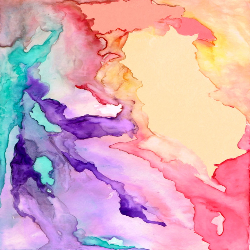 «Korkmaz Rosie Brown Color My World» par Rosie Brown, reproduction sur toile tendue, H 12 po x l 12 po, Non, Toile tendue