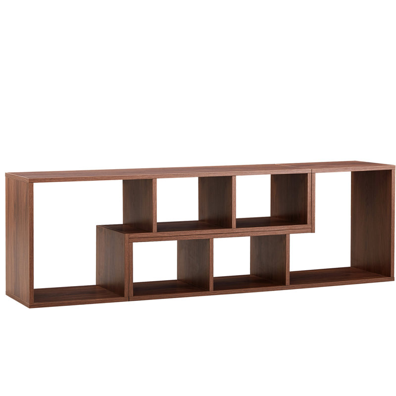Combinaison de meuble télé pour salon, 2, longueur réglable, espaces de rangement, meuble cubique de conception moderne, personnalisable, rangement de compartiments,