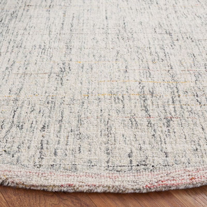 Grishaw Hand Tufted Performance Grishaw Rug, Round 6'