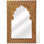 Chevrier Wood & Bone Inlay Wall Mirrored