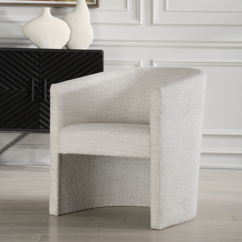 Sawana White Fabric Dining Chair