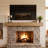 Solid Wood Live Edge Fireplace Shelf Mantel-899774643