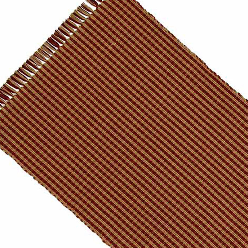 Castleman Gingham 100% Cotton Table Runner, Barn Red