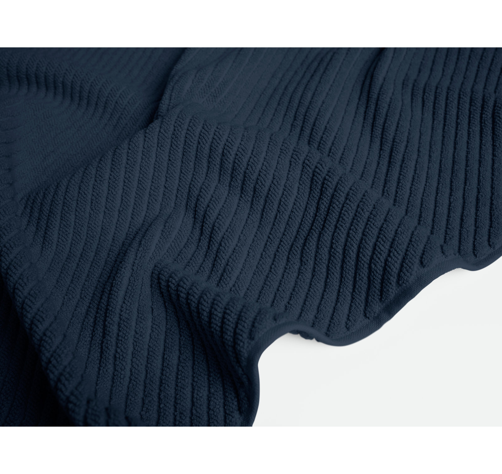 Air Weight Organic Cotton Bath Mat, Midnight Indigo