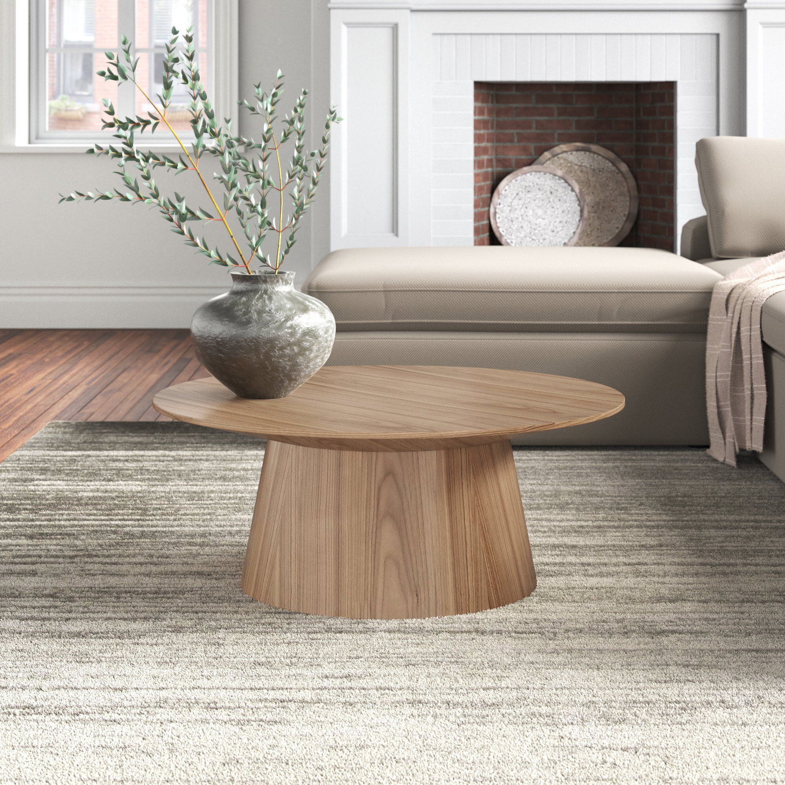 Adara 35" Walnut Coffee Table, American Walnut