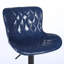 Swivel Upholstered Leather and Faux Leather Adjustable Height Bar Stool-2082189744