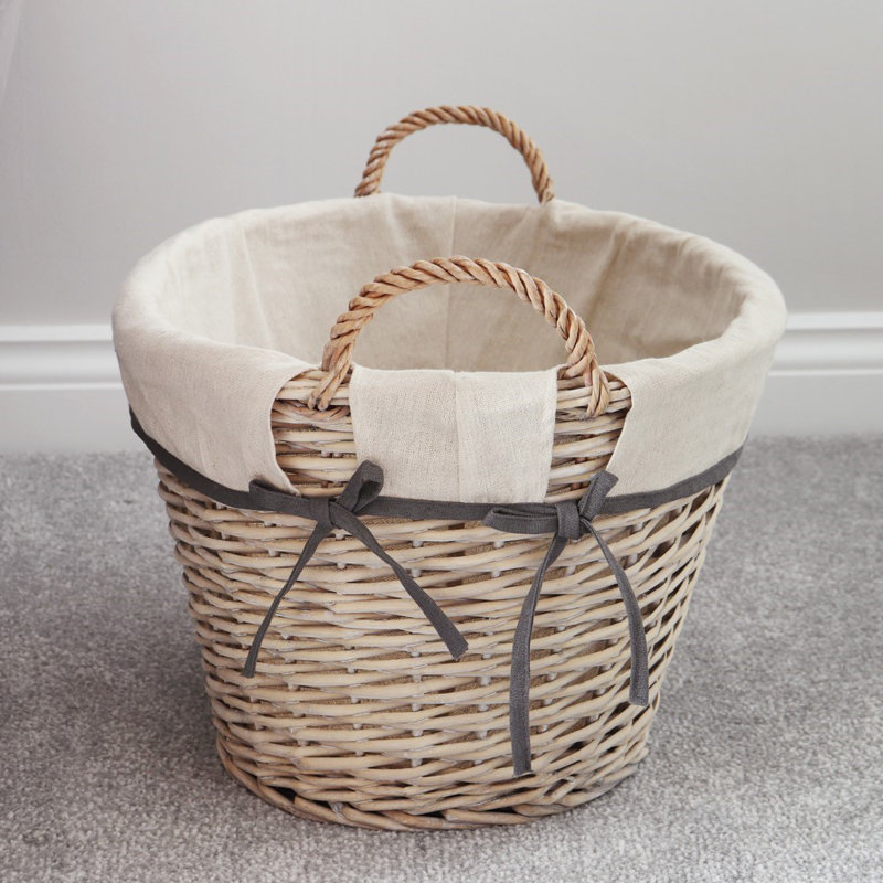 JVL Split Willow Decorative Basket