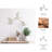  Elysia 3-Piece Horizon Quartz Resin Bird Wall Decor, White, Resin, Contemporary And Modern Style