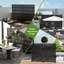 72"H×47"W×16"D Outdoor Metal Privacy Screen