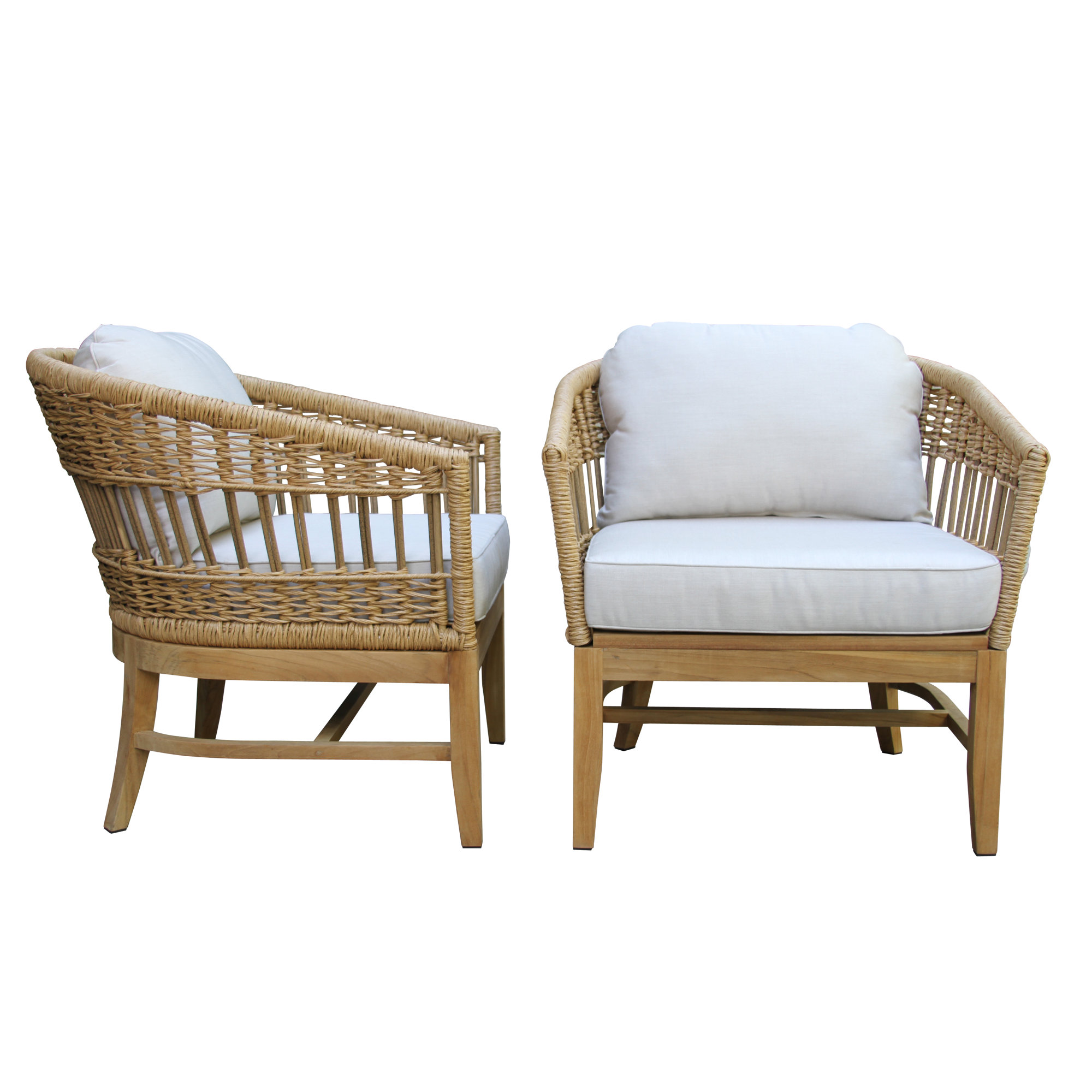 Dunkirk 5 Piece Sofa Seating Group with Sunbrella Cushions