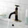 Kingston Brass Webb Single-Handle 1-Hole Deck Mount Bathroom Faucet with Knurled Handle and Push Pop-Up Drain