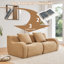 Canapé modulaire rembourré 82,7 po en tissu Teddy-131529707