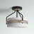 Marcy Glass Semi Flush Mount
