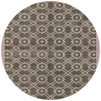 Tapis vert à motif géométrique Sembrini
