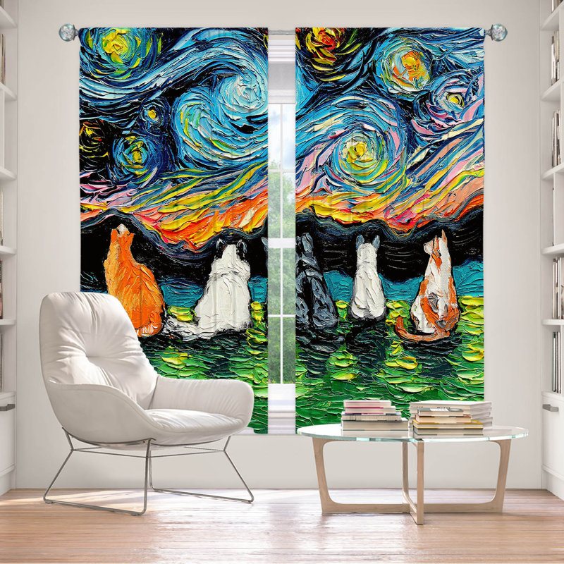 Room Darkening Curtain Pair, 56" W x 78" L